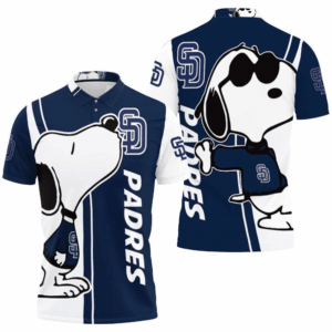 San Diego Padres Snoopy Lover 3D Printed All Over Print Polo Shirt for Men & Women