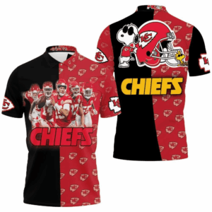 2021 AFC West Division Champions Kansas City Chiefs Super Bowl Snoopy Fan Polo Shirt