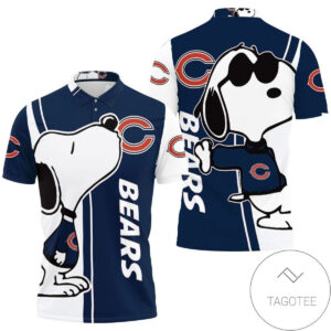 Chicago Bears Snoopy Lover 3D Printed Polo Shirt for Men & Women - All Over Print