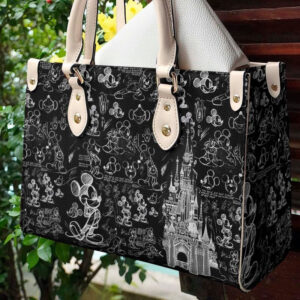 Mickey Disney Pattern Leather Handbag Women s Gift 090