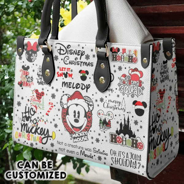 Mickey Mouse Lover Leather Handbag: Perfect Women s Gift