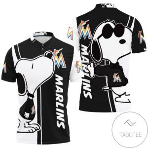 Marlins Snoopy Lover 3D Printed All Over Print Polo Shirt for Men & Women