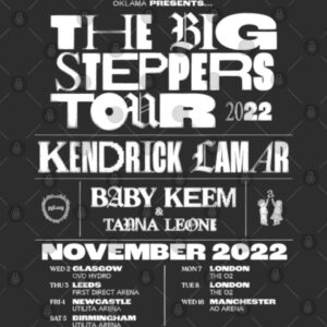 Kendrick Lamar The Big Step Tour Double Sided T-shirt – Limited Edition Merchandise