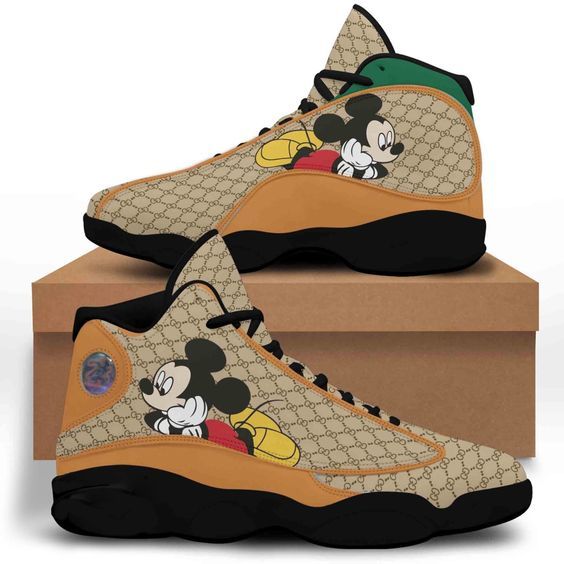 Mickey Mouse Air Jordan 13 Sneaker Custom For Fans Gift for Men Women Mickey Mouse Air Jordan 13 Sneaker Custom For Fans Gift for Men Women