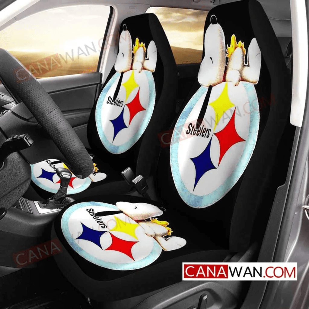 Pittsburgh Steelers Snoopy Car Seat Covers – Universal Fit Gift For Fan Pittsburgh Steelers Snoopy Car Seat Covers – Universal Fit Gift For Fan