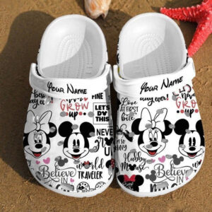 Custom name Mickey Minnie Mouse RubberClogs-Shoes-Slippers