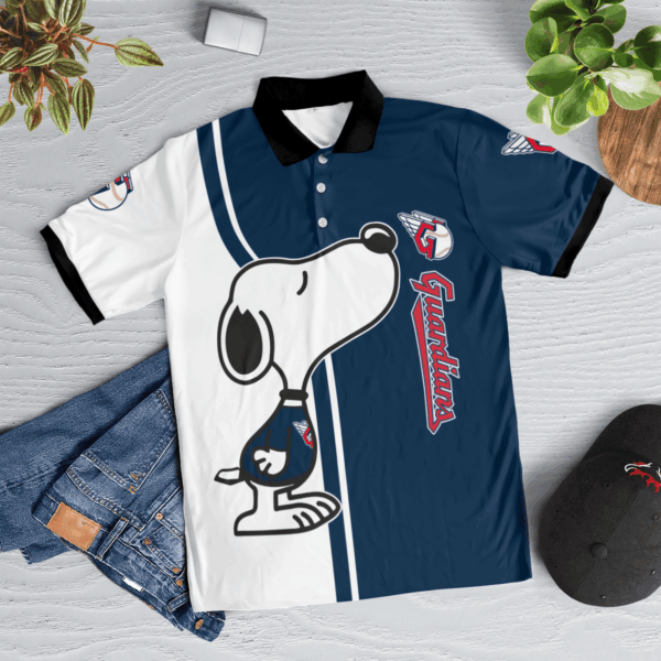 Limited Edition Cleveland Guardians Snoopy Polo Shirt: Get Yours Now!