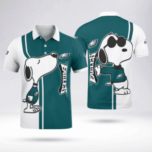Limited Edition Philadelphia Eagles Snoopy Polo Shirt - Official NFL Merchandise