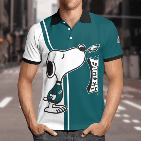 Limited Edition Philadelphia Eagles Snoopy Polo Shirt – Official NFL Merchandise