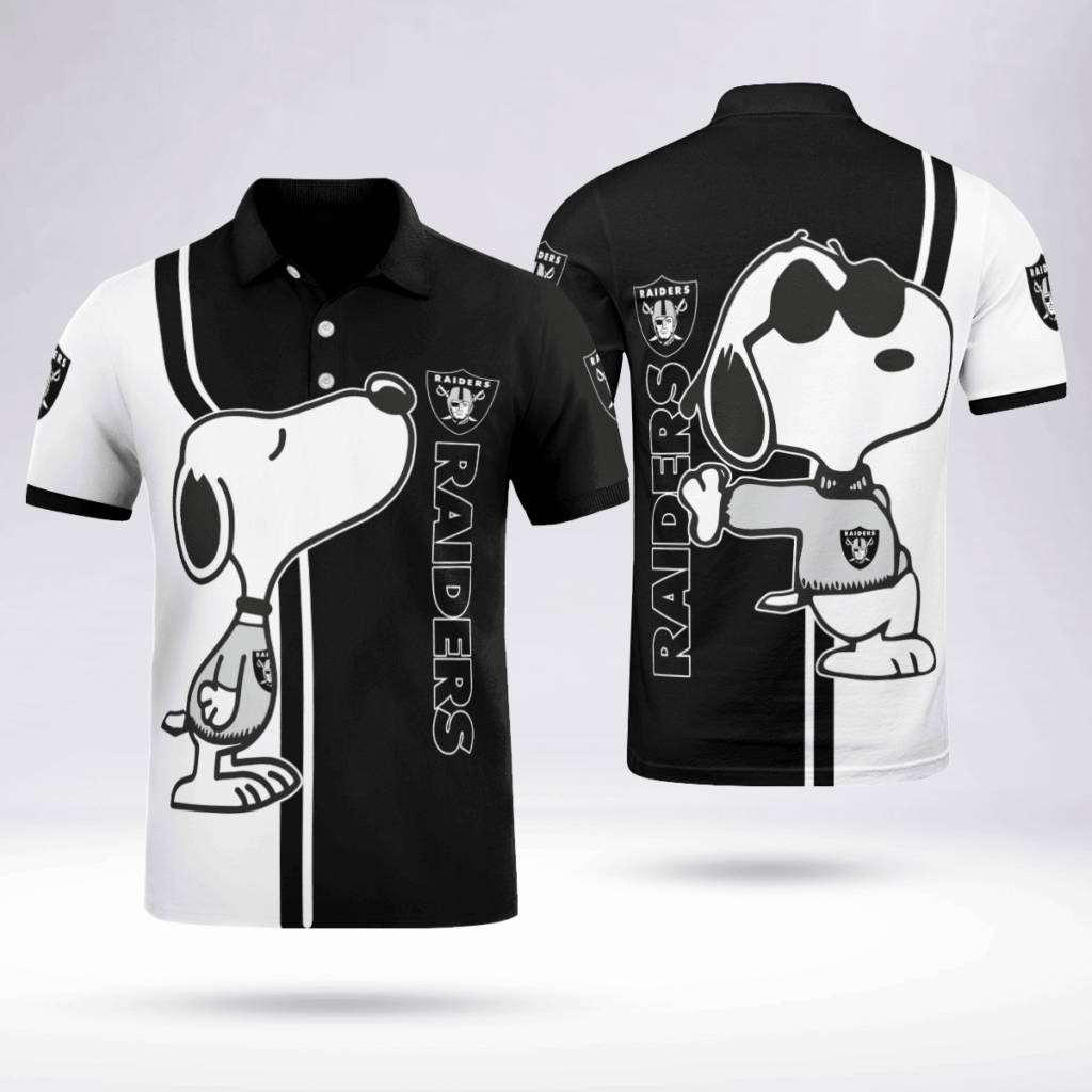Limited Edition Las Vegas Raiders Snoopy Polo Shirt – Exclusive NFL Fan Gear