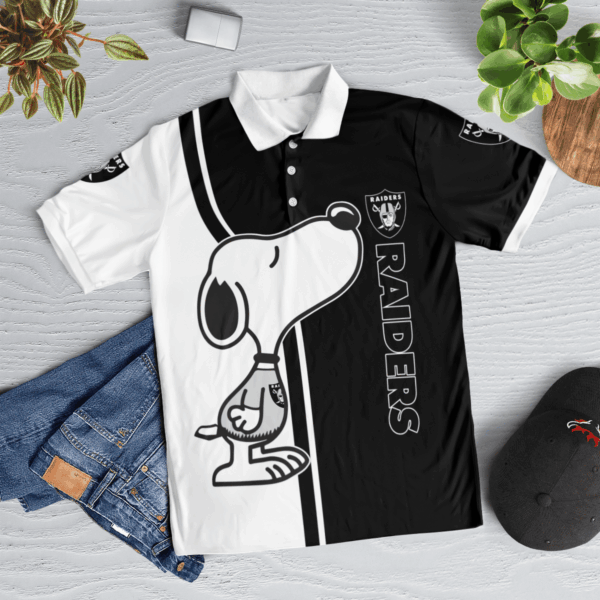 Limited Edition Las Vegas Raiders Snoopy Polo Shirt – Exclusive NFL Fan Gear