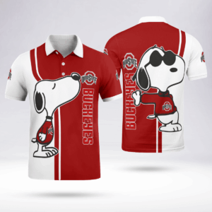 Limited Edition Ohio State Buckeyes Snoopy Polo Shirt: Officially Licensed Merchandise