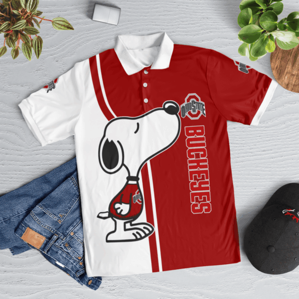 Limited Edition Ohio State Buckeyes Snoopy Polo Shirt: Officially Licensed Merchandise