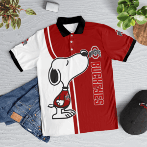 Limited Edition Ohio State Buckeyes Snoopy Polo Shirt: Officially Licensed Merchandise