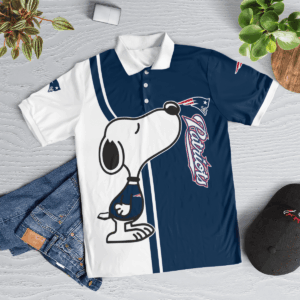 Limited Edition New England Patriots Snoopy Polo Shirt – Official NFL Merchandise