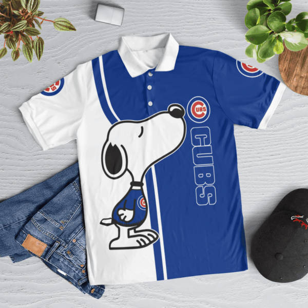 Limited Edition Chicago Cubs Snoopy Polo Shirt – Official MLB Merchandise