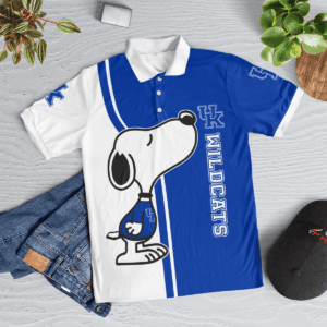 Limited Edition Kentucky Wildcats Snoopy Polo Shirt: Official NCAA Merchandise