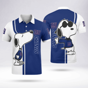 Limited Edition New York Giants Snoopy Polo Shirt - Official NFL Merchandise