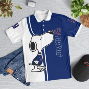 Limited Edition New York Giants Snoopy Polo Shirt – Official NFL Merchandise