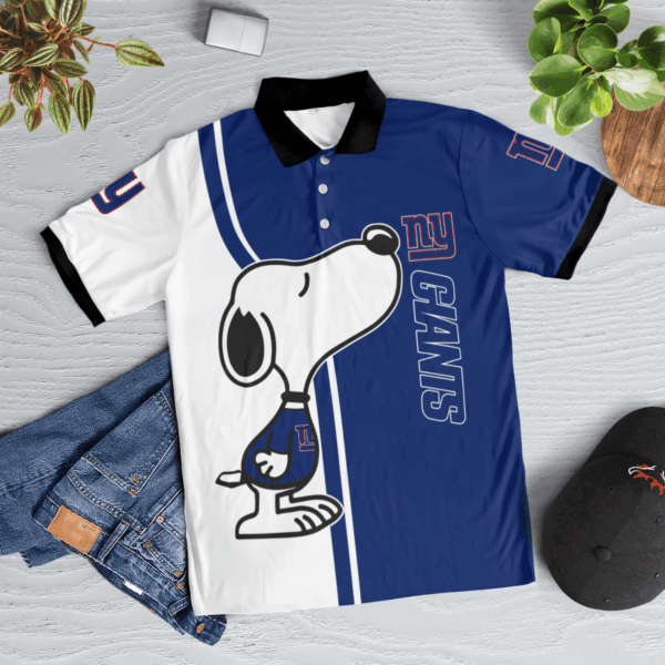 Limited Edition New York Giants Snoopy Polo Shirt – Official NFL Merchandise