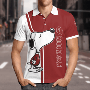 Limited Edition Oklahoma Sooners Snoopy Polo Shirt – Officially Licensed Merchandise