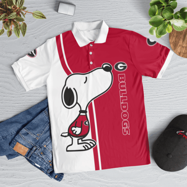 Limited Edition Georgia Bulldogs Snoopy Polo Shirt: Official Team Merchandise