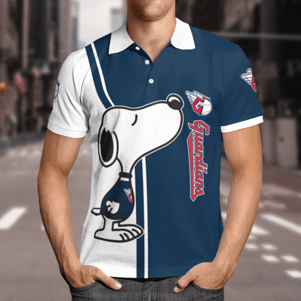 Limited Edition Cleveland Guardians Snoopy Polo Shirt – Officially Licensed Merchandise