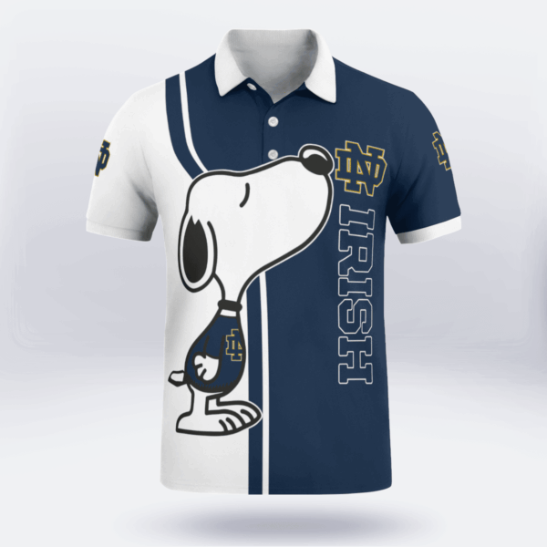 Limited Edition Notre Dame Fighting Irish Snoopy Polo Shirt – Exclusive Fan Gear