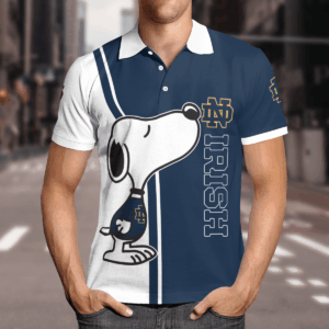 Limited Edition Notre Dame Fighting Irish Snoopy Polo Shirt - Exclusive Fan Gear 3