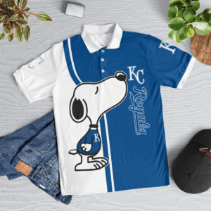 Limited Edition Kansas City Royals Snoopy Polo Shirt – Official MLB Merchandise