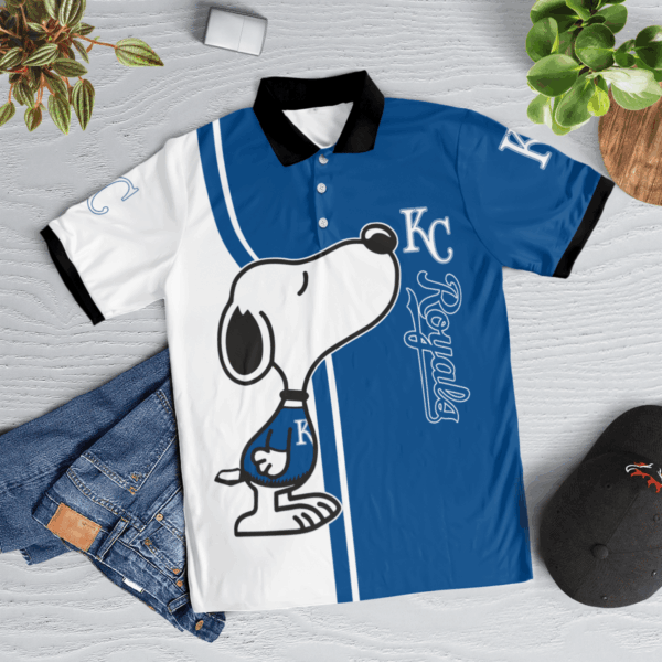Limited Edition Kansas City Royals Snoopy Polo Shirt – Official MLB Merchandise