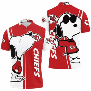 Kansas City Chiefs Snoopy Lover 3D Printed Polo Shirt for Men & Women
