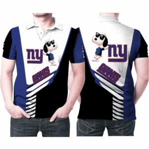 Snoopy New York Giants Logo 3D All Over Print Polo Shirt for Men & Women