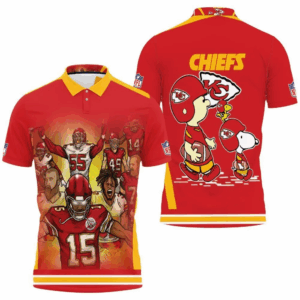 Snoopy Kansas City Chiefs AFC West Division Champions Polo Shirt - Super Bowl 2021