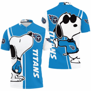 Tennessee Titans Snoopy Lover 3D Printed Polo Shirt for Men & Women