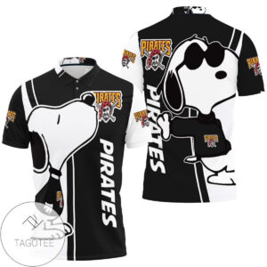 Pittsburgh Pirates Snoopy Lover 3D Printed All Over Print Polo Shirt - Men s & Women s