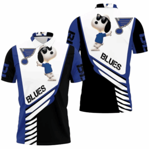 St Louis Blues Snoopy Polo Shirt - 3D All Over Print for Men & Women Fans