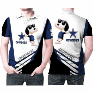 Snoopy Dallas Cowboys 3D Printed Polo Shirt - Perfect Gift for Fans!
