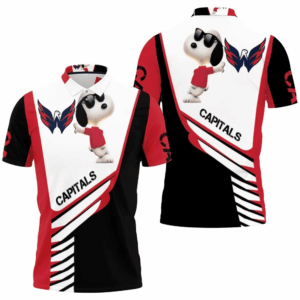 Official Washington Capitals Snoopy 3D All Over Print Polo Shirt for Men & Women Fans