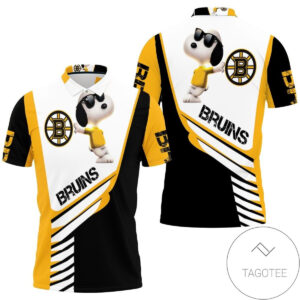 Boston Bruins Snoopy 3D All Over Print Polo Shirt for Men & Women - Official Fan Gear