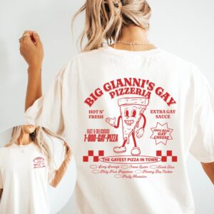 Big Gianni’s Gay Pizzeria Pride Shirt - WLW Lesbian Queer Sapphic Art by Chappell Roan