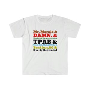 Official Kendrick Lamar Album Titles T-Shirt – Limited Edition Merchandise