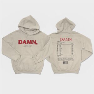 DAMN Kendrick Lamar Tracklist Shirt – Official Merchandise for Fans