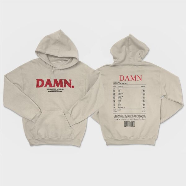 DAMN Kendrick Lamar Tracklist Shirt – Official Merchandise