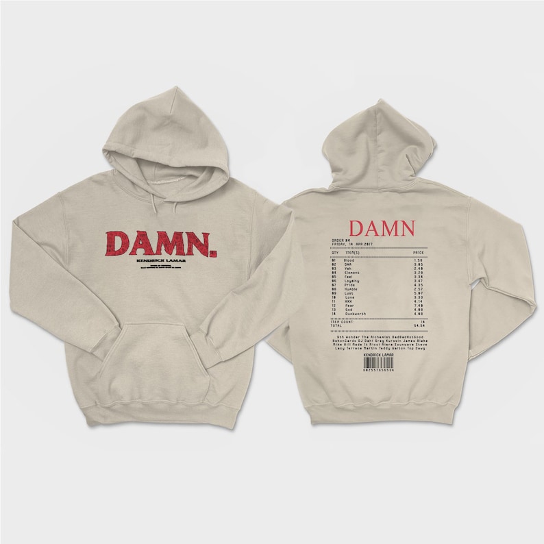 DAMN Kendrick Lamar Tracklist Shirt – Official Merchandise DAMN Kendrick Lamar Tracklist Shirt – Official Merchandise