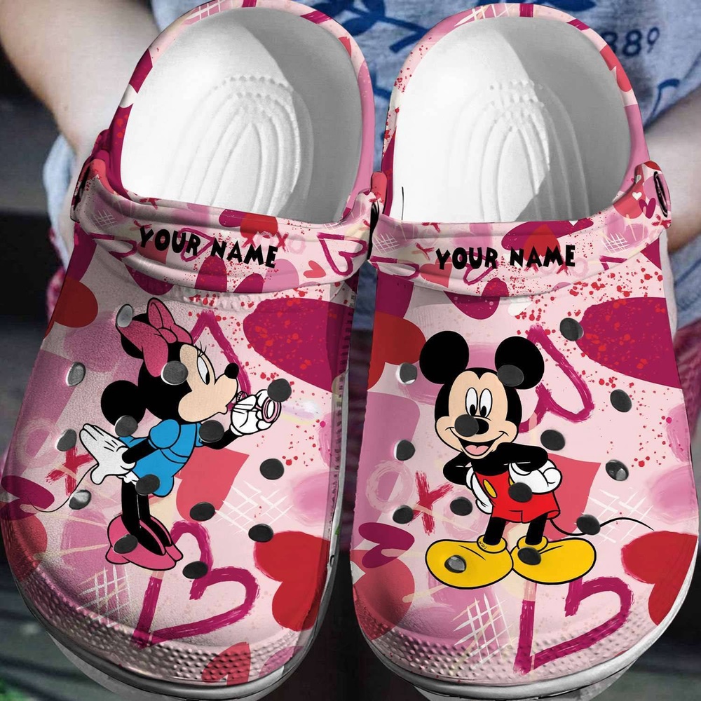 Made with Your Personal Magic Personalized Mickey MinnieClogs-Shoes-Slippers 3D Clog Shoes Made with Your Personal Magic Personalized Mickey MinnieClogs-Shoes-Slippers 3D Clog Shoes
