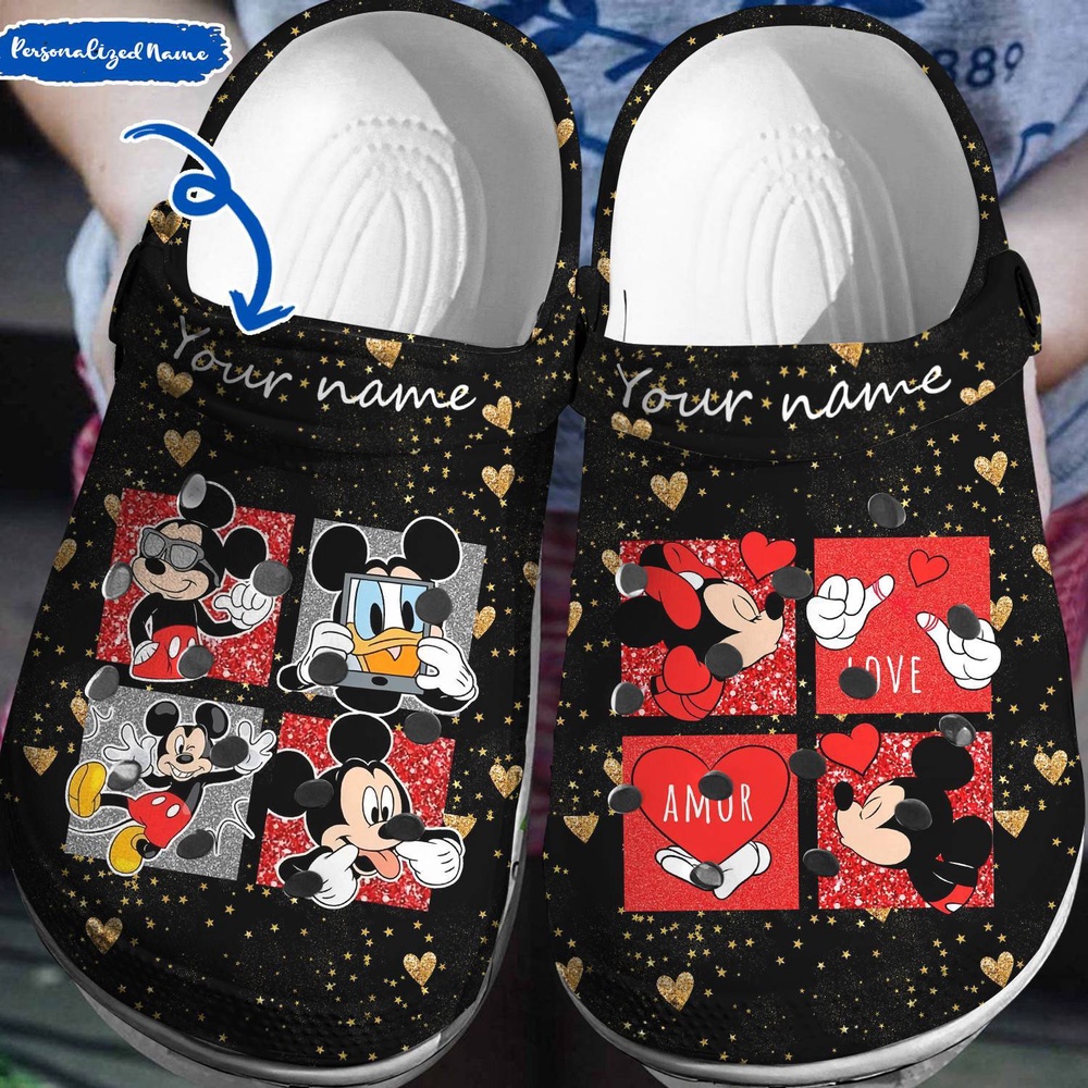 Disney Fashion Designed Just for You Personalized Mickey MinnieClogs-Shoes-Slippers 3D Clog Shoes Disney Fashion Designed Just for You Personalized Mickey MinnieClogs-Shoes-Slippers 3D Clog Shoes