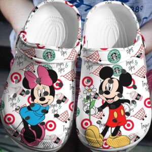 Fun and Fashionable Mickey MinnieClogs-Shoes-Slippers 3D Clog Shoes Disney Delight for Your Feet