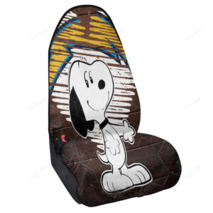 Los Angeles Chargers Snoopy v51 Waterproof Sports Seat Cover - Protect Your Seats in Style!