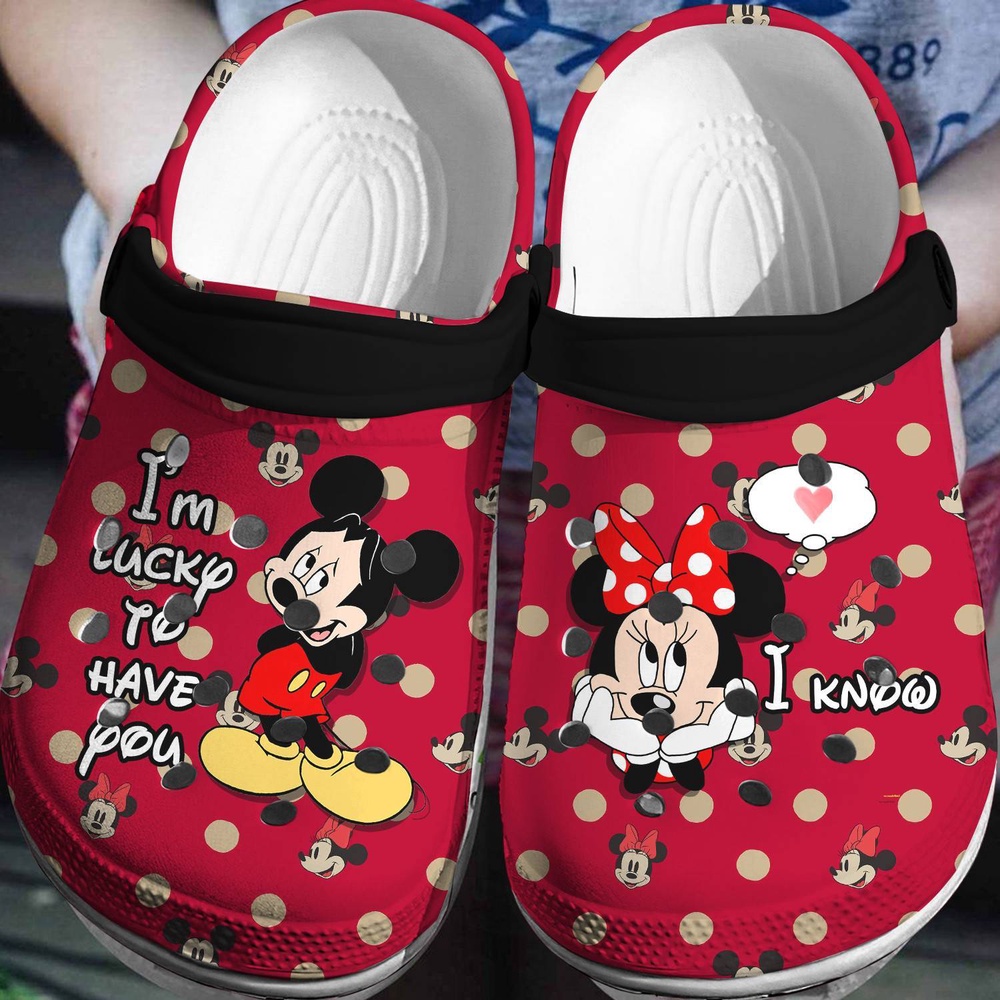 Mickey And Minnie LoveClogs-Shoes 3D Clog Shoes Mickey And Minnie LoveClogs-Shoes 3D Clog Shoes